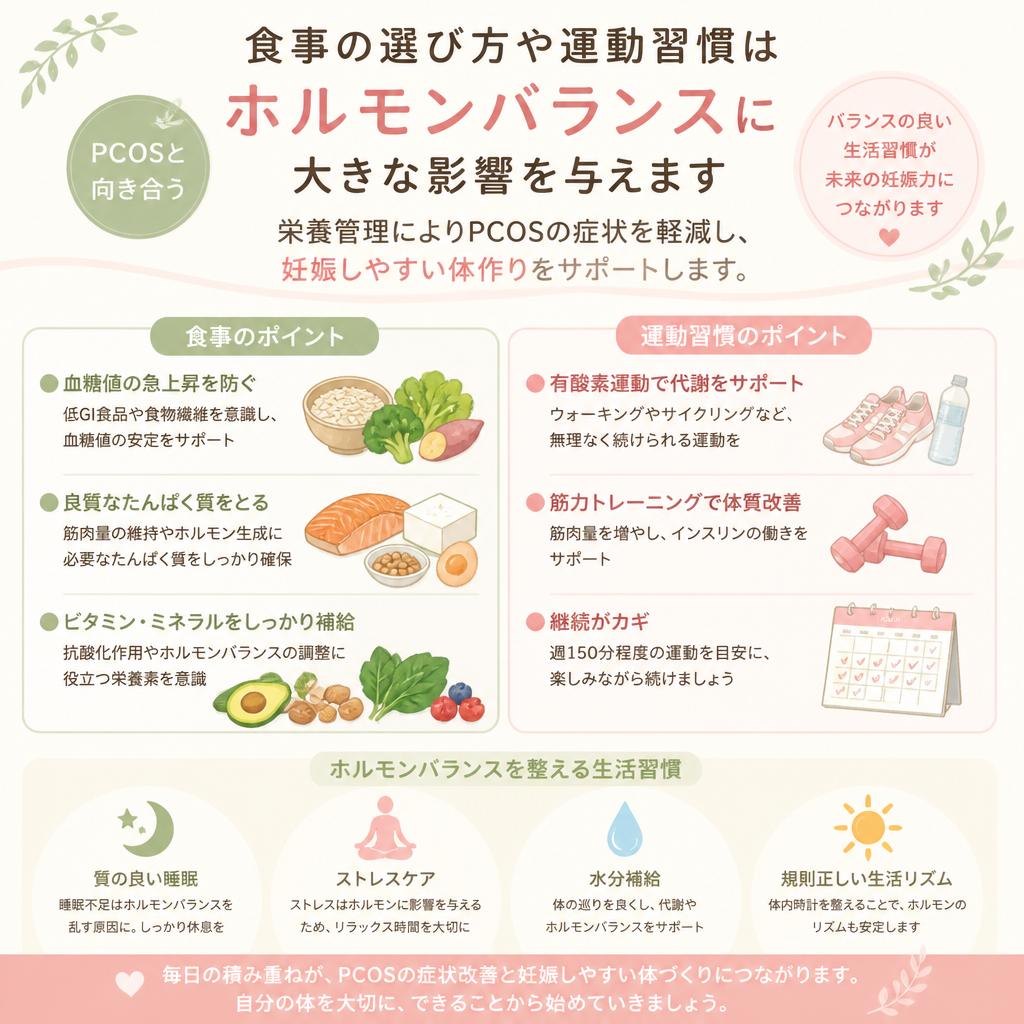 栄養管理とライフスタイルの見直し