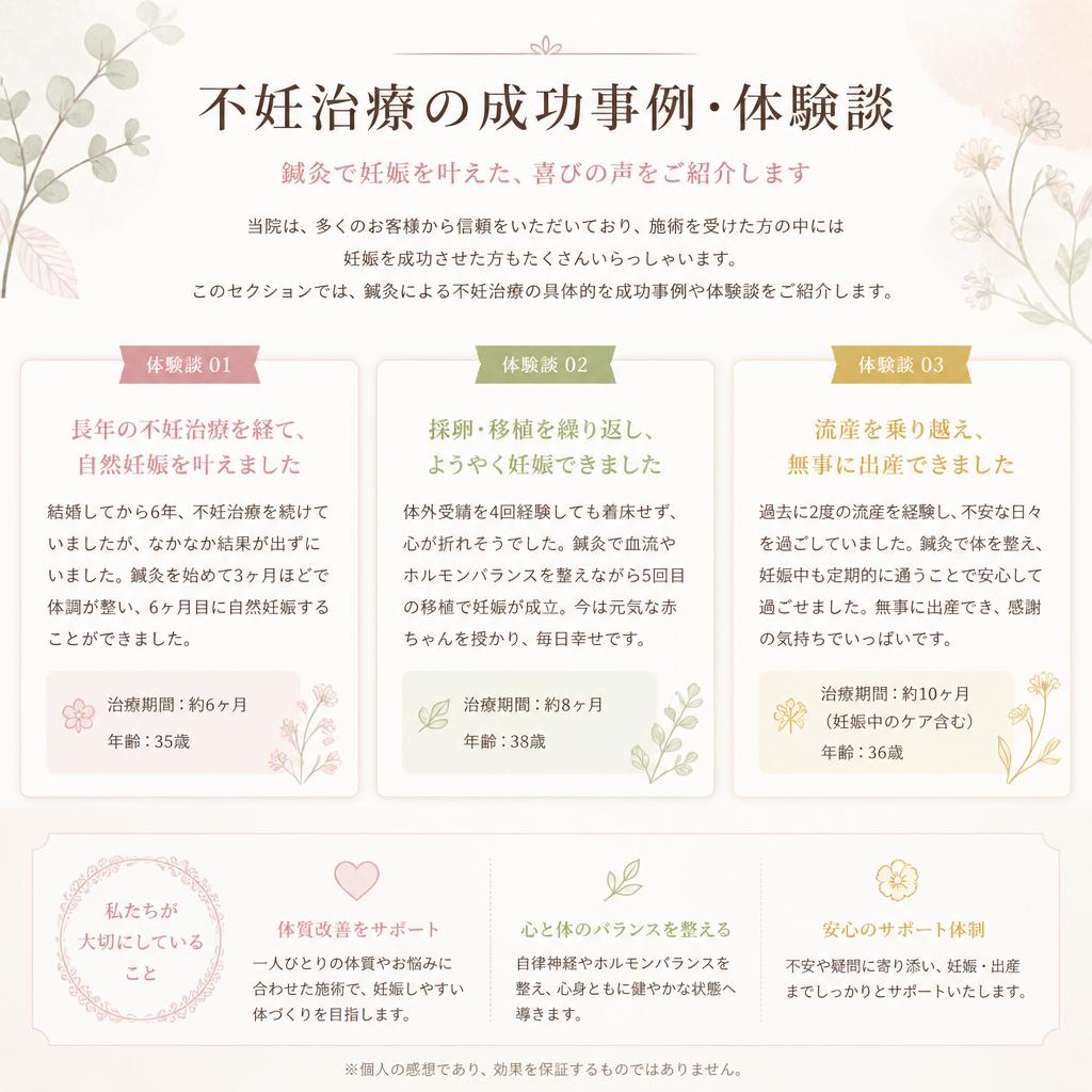 不妊治療における実績