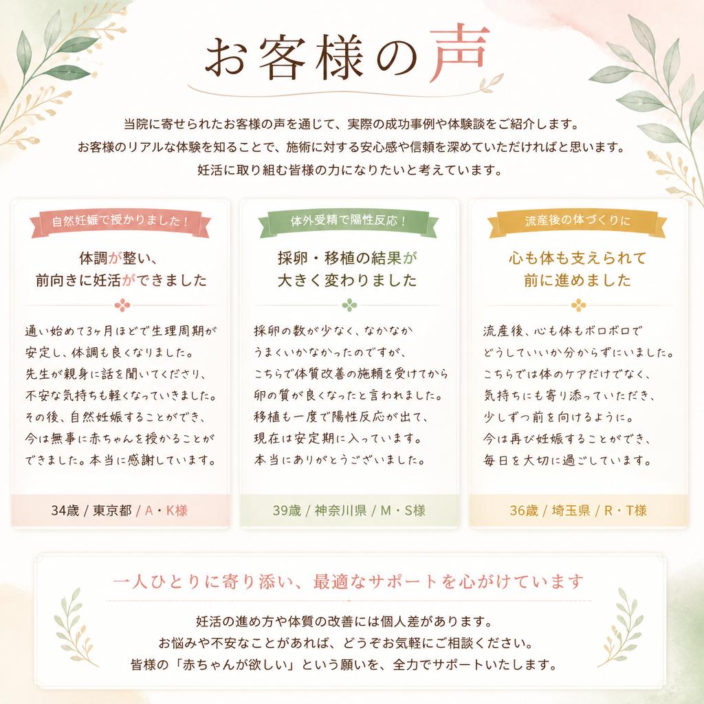 お客様の声：成功事例と体験談